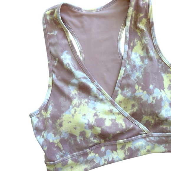 MONO B | NWOT WILD HEART RACERBACK TIE DYE SPORTS BRA | SIZE: MEDIUM - Picture 2 of 8